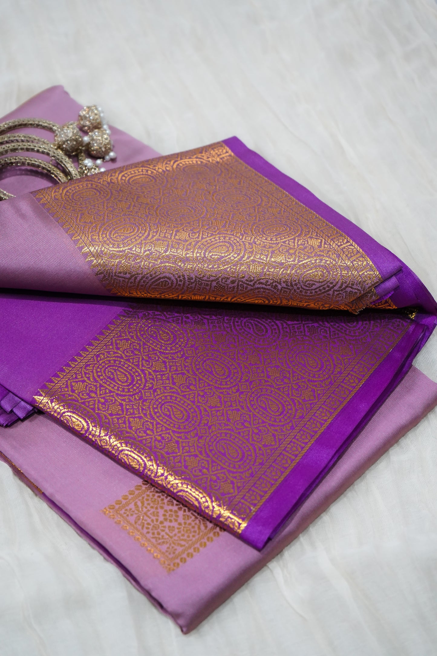 The Silk Softy Saree – Mauve Edition