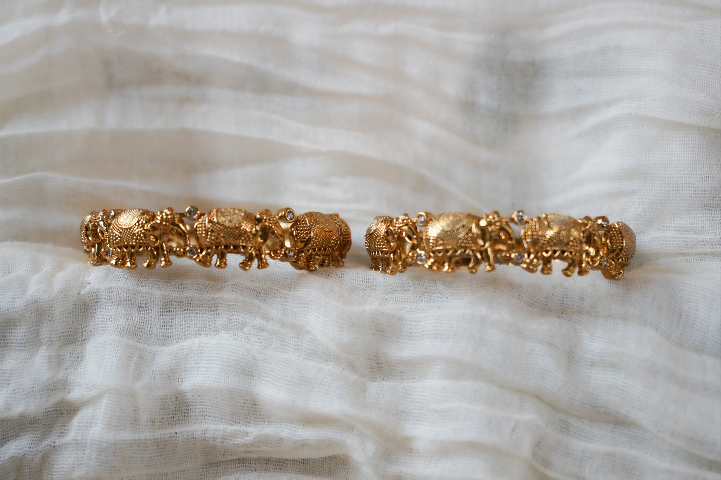 Heritage Lakshmi-inspired Bangles—Pair, size 2.4